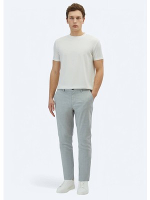 Kip Gri Dokuma Jogging Fit Casual Pantolon