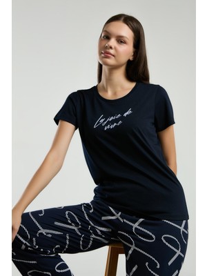 Arnetta Kadın Lacivert Pijama Takımı