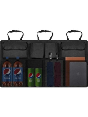 Araç Bagaj Düzenleyici 8 Cepli Çanta Organizer Araba Çantası Oto Içi Eşya Malzeme Düzenleme