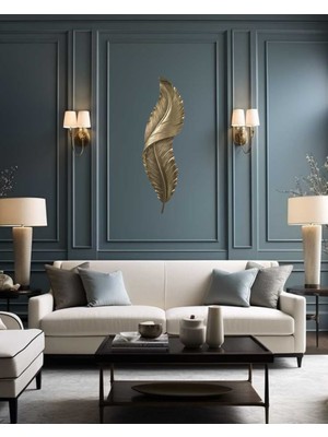 YNSK Kuş Tüyü Desenli Duvar Dekoru/ Aplik / Işıksız