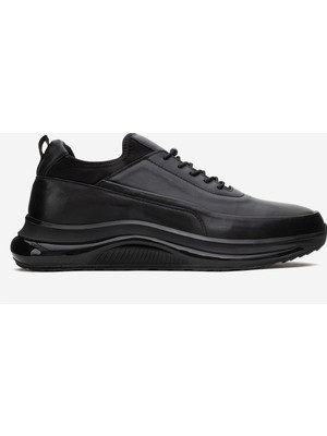 Dericlub Erkek Deri Kalın Taban Comfort Sneaker Kahverengi Düz Tabanlı Şık Tasarım