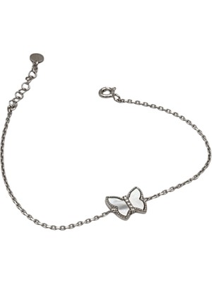 Choice Gümüş Sedef Kelebek Bileklik