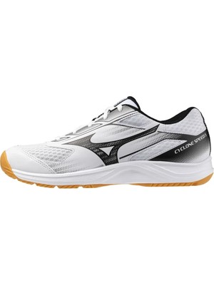 Mizuno Cyclone Speed 5 Beyaz Voleybol Ayakkabısı Erkekler İçin Hafif ve Esnek Tasarım