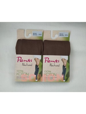 Penti Ekstra Koton Pantolon Çorabı ( Penti Pamuklu Diz Altı Çorap ) 2 Adet