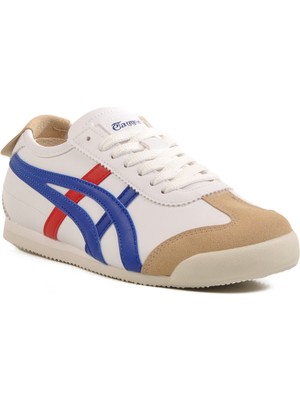 Beyaz-Mavi-Kırmızı Hafif Unisex Spor Ayakkabı E-2013 G