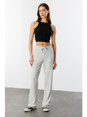 Yumoş Bol Örme Kadın Pantolon Örme-Pantolon