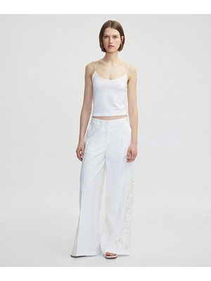 Nakışlı wide leg pantolon IS1250003154002