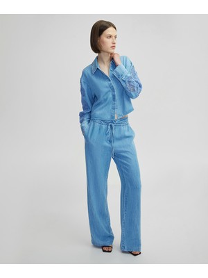 İpekyol Belden Bağlamalı Denim Pantolon IS1250003198CC2