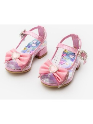 Le Mabelle Pembe  Fiyonklu Şeffaf Kız Çocuk Ayakkabı