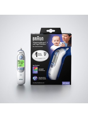 Braun IRT 6520 Thermoscan Beyaz Ateş Ölçer Yüksek Hassasiyetli Ergonomik Tasarım