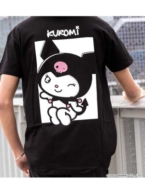 Tarzsokak Japon Karakter Kuromi Baskılı Oversize Rahat Kalıp