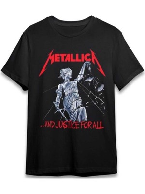 Tarzsokak Metallıca Baskılı Oversize Unisex Rahat Kalıp