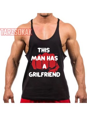 Tarzsokak Gym Tank Top Fitness Sporcu Atleti Bu Adamın Bir Kız Arkadaşı Var