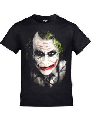 Tarzsokak Çocuk Siyah Joker Klasik Baskılı