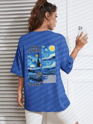 Tarzsokak Unisex Van Gogh Baskılı Oversize