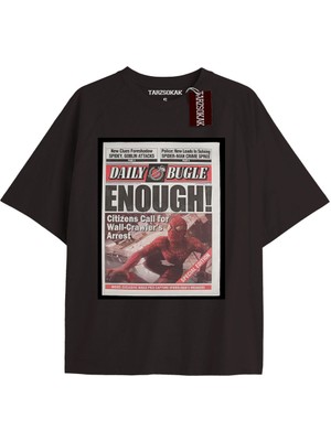 Tarz Sokak Spider-Man Gazete Baskı Model No Way Home Tshirt