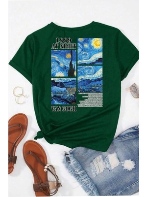 Tarzsokak Unisex Van Gogh Baskılı Oversize