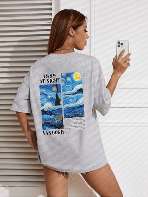 Tarzsokak Unisex Van Gogh Baskılı Oversize