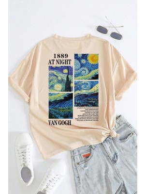 Tarzsokak Unisex Van Gogh Baskılı Oversize