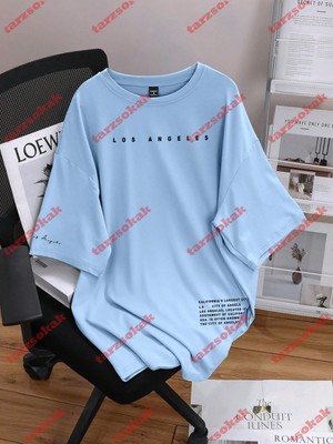 Tarzsokak Model 3250 Erkek Yazlık Yuvarlak Yaka Kısa Kollu Günlük Tişört, Yaz