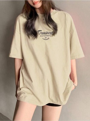 Tarzsokak Thousand Baskılı Pamuklu Kısa Kol (Oversize)