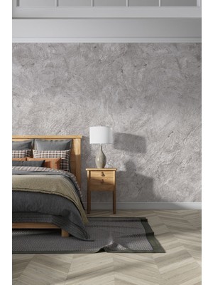 Dreamwall 240 cm Genişlikte Granit Dokunuş Desenli Duvar Kağıdı Isı ve Ses Yalıtımlı Tekstil