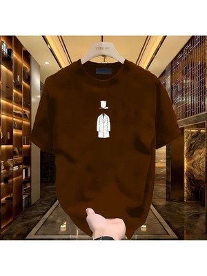 Tarzsokak Şapkalı Adam Baskılı Siyah Erkek