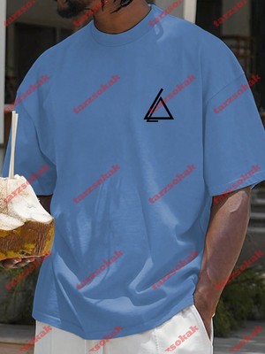 Tarzsokak Model 3255 Erkek Yazlık Yuvarlak Yaka Kısa Kollu Günlük Tişört, Yaz