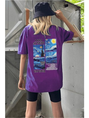 Tarzsokak Unisex Van Gogh Baskılı Oversize