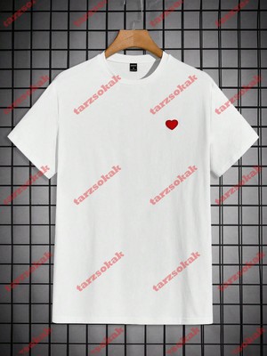 Tarzsokak Model 3195 Erkek Yazlık Yuvarlak Yaka Kısa Kollu Günlük Tişört, Yaz