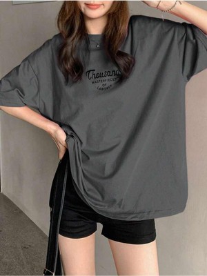 Tarzsokak Thousand Baskılı Pamuklu Kısa Kol (Oversize)