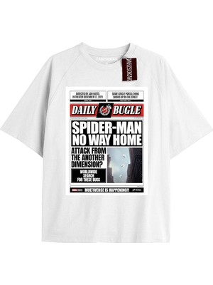 Tarz Sokak Spider-Man Gazete Baskı Model No Way Home Tshirt
