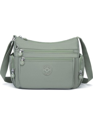 Krinkıl Kumaş Kadın Postacı Çantası Smart Bags 1115 Yeşil