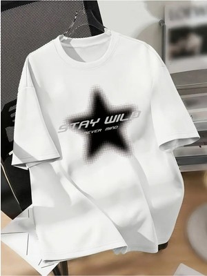 Tarzsokak Stay Wild Baskılı Unisex Oversize