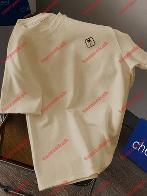 Tarzsokak Model 3681 Erkek Yazlık Yuvarlak Yaka Kısa Kollu Günlük Tişört, Yaz