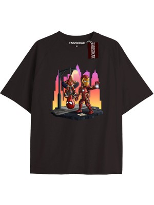 Tarz Sokak Spider-Man Gazete Baskı Model No Way Home Tshirt