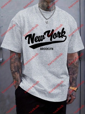 Tarzsokak Model 3409 Erkek Yazlık Yuvarlak Yaka Kısa Kollu Günlük Tişört, Yaz