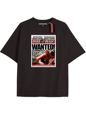 Tarz Sokak Spider-Man Gazete Baskı Model No Way Home Tshirt