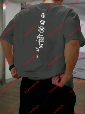 Tarzsokak Model 3173 Erkek Yazlık Yuvarlak Yaka Kısa Kollu Günlük Tişört, Yaz