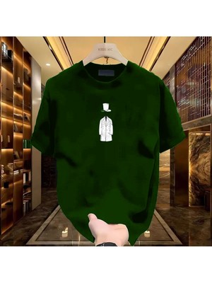 Tarzsokak Şapkalı Adam Baskılı Siyah Erkek