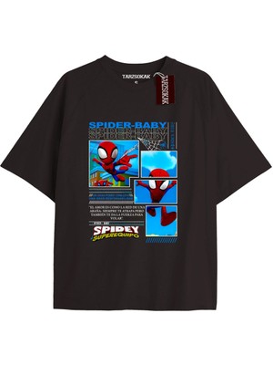 Tarz Sokak Spider-Man Gazete Baskı Model No Way Home Tshirt