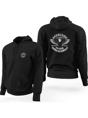 Kickboxing Academy Siyah Fermuarlı Limited Edition Kapşonlu Sweatshirt