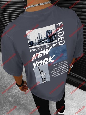 Tarzsokak Model 3238 Erkek Yazlık Yuvarlak Yaka Kısa Kollu Günlük Tişört, Yaz