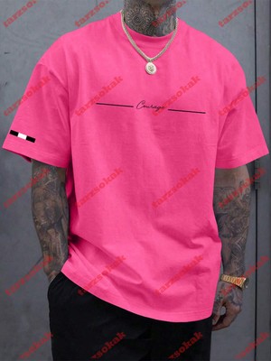 Tarzsokak Model 3363 Erkek Yazlık Yuvarlak Yaka Kısa Kollu Günlük Tişört, Yaz