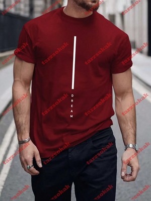 Tarzsokak Model 3598 Erkek Yazlık Yuvarlak Yaka Kısa Kollu Günlük Tişört, Yaz