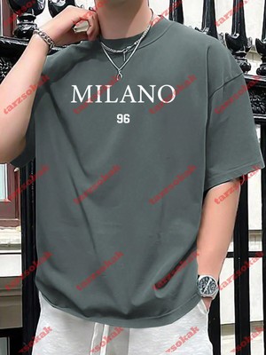 Tarzsokak Model 3309 Erkek Yazlık Yuvarlak Yaka Kısa Kollu Günlük Tişört, Yaz