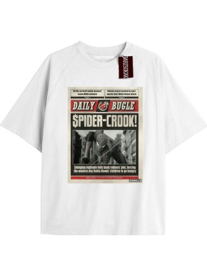 Tarz Sokak Spider-Man Gazete Baskı Model No Way Home Tshirt