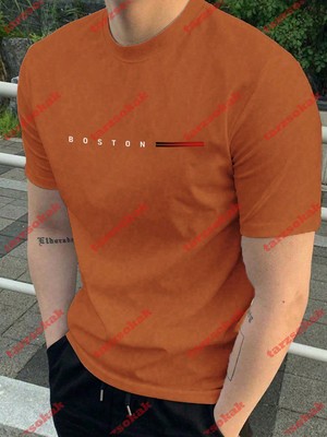 Tarzsokak Model 3584 Erkek Yazlık Yuvarlak Yaka Kısa Kollu Günlük Tişört, Yaz