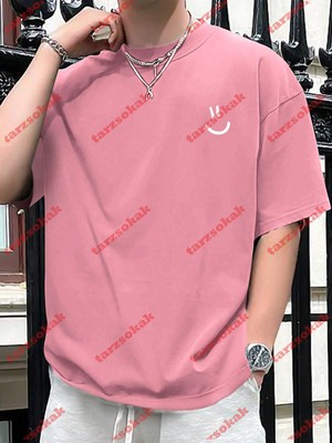 Tarzsokak Model 3683 Erkek Yazlık Yuvarlak Yaka Kısa Kollu Günlük Tişört, Yaz