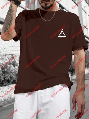 Tarzsokak Model 3690 Erkek Yazlık Yuvarlak Yaka Kısa Kollu Günlük Tişört, Yaz